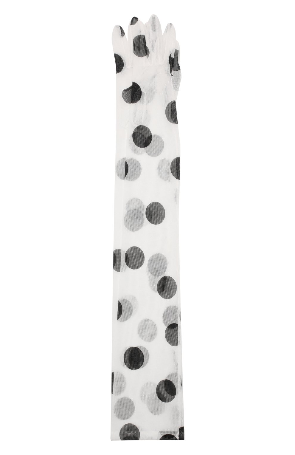 Перчатки DRIES VAN NOTEN черно-белого цвета по цене 29800 руб., арт. 201-10101-780, фото 1 Перчатки DRIES VAN NOTEN, арт. 201-10101-780, фото 1