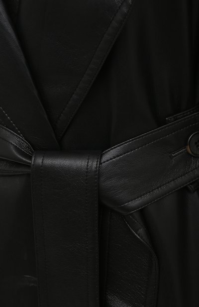Плащ из экокожи NANUSHKA, арт. AMAL_BLACK_VEGAN LEATHER, фото 5