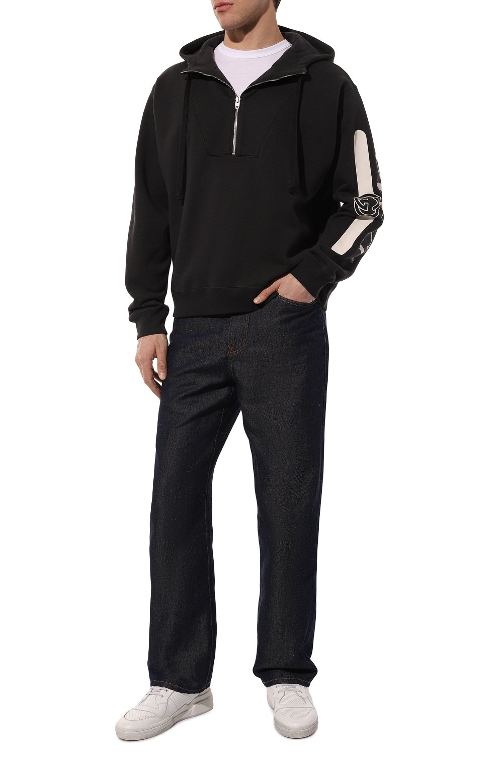 Хлопковое худи GUCCI черного цвета по цене 136800 руб., арт. 627079 XJCOH, фото 2 Хлопковое худи GUCCI, арт. 627079 XJCOH, фото 2