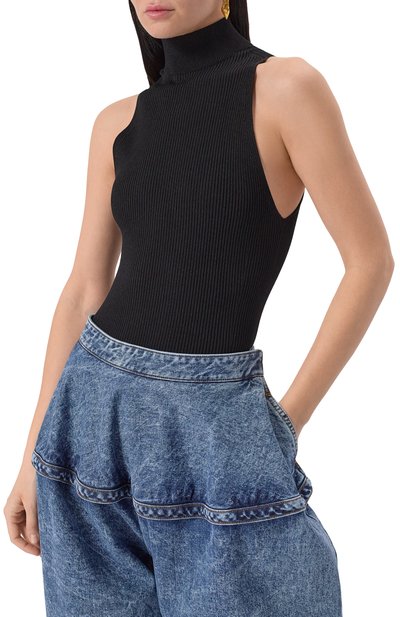 Боди из вискозы ALAIA, арт. AA9B0361K017A, фото 3