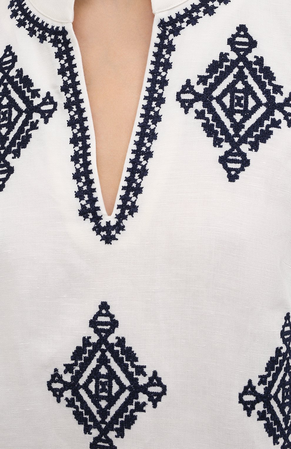 Туника из льна и вискозы TORY BURCH, арт. 48705, фото 5