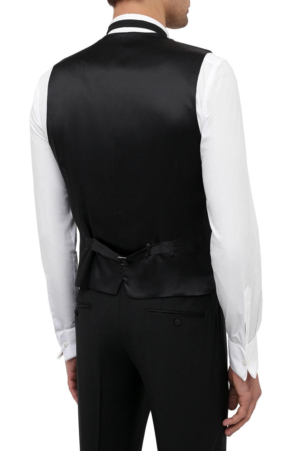 Шерстяной смокинг-тройка DOLCE & GABBANA черного цвета по цене 337500 руб., арт. GKBEMT/FU2Z8, фото 5 Шерстяной смокинг-тройка DOLCE & GABBANA, арт. GKBEMT/FU2Z8, фото 5