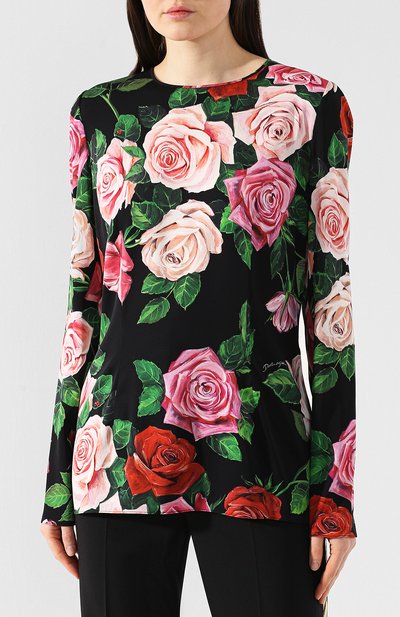 Шелковый топ DOLCE & GABBANA, арт. F7Z47T/FSAX7, фото 3