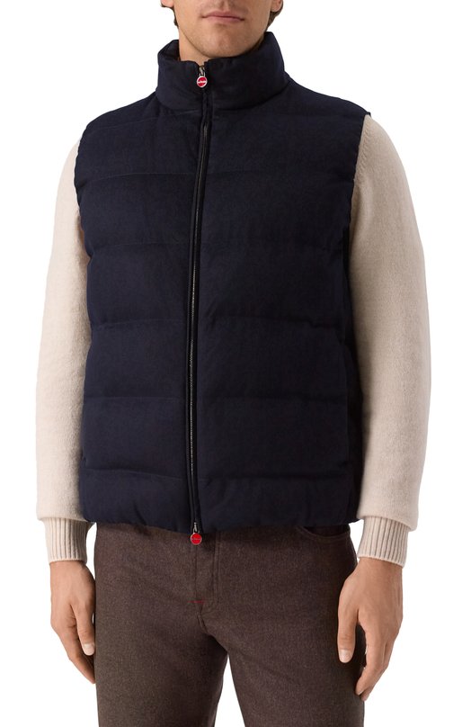 Кашемировый жилет Kiton UW2226V0436H02 Синий  UW2226V0436H02 Фото 3