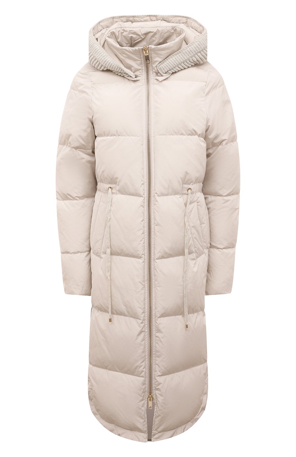 Пуховик LORENA ANTONIAZZI кремового цвета по цене 153000 руб., арт. I2232PI23B/3266, фото 1 Пуховик LORENA ANTONIAZZI, арт. I2232PI23B/3266, фото 1
