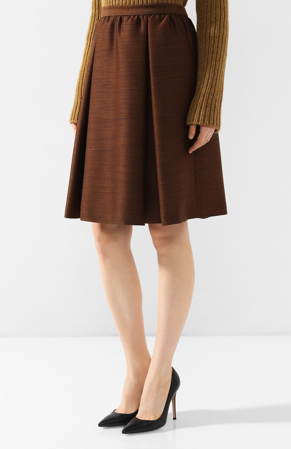 Юбка из смеси шерсти и шелка BOTTEGA VENETA, арт. 538763/VEVU0, фото 3