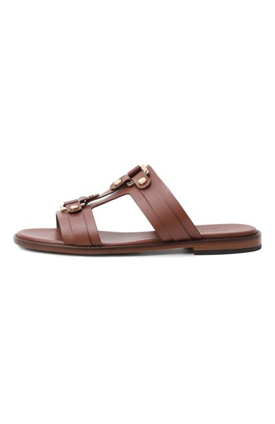 Кожаные шлепанцы DOUCAL'S, арт. DD8771MARNUF073, фото 4