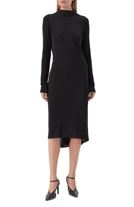 Платье из вискозы TOTEME 254-WRD0268-FB0497 Чёрный  254-WRD0268-FB0497 Фото 3