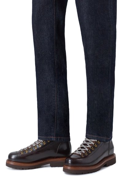 Кожаные ботинки mountain BRUNELLO CUCINELLI, арт. MZUWBMS890, фото 3