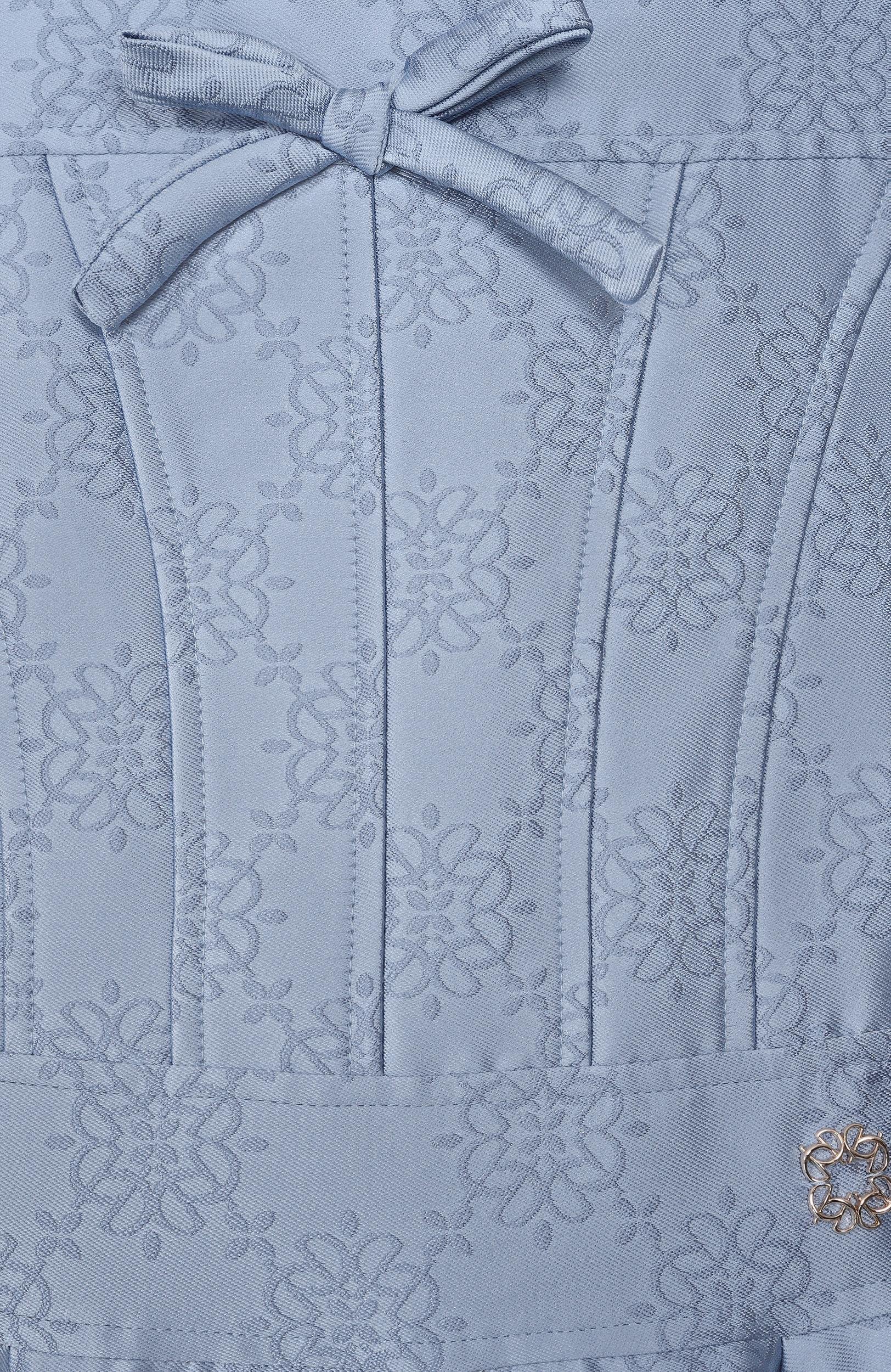 Платье ELIE SAAB JUNIOR тёмно-голубого цвета по цене 120500 руб., арт. EFAB140 LU/TS1133, фото 3 Платье ELIE SAAB JUNIOR, арт. EFAB140 LU/TS1133, фото 3