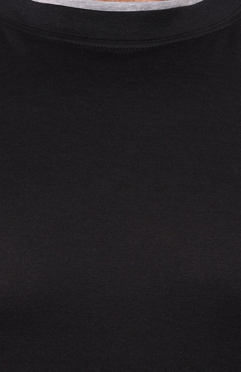 Футболка из шелка и хлопка BRUNELLO CUCINELLI, арт. MH8367427W, фото 5