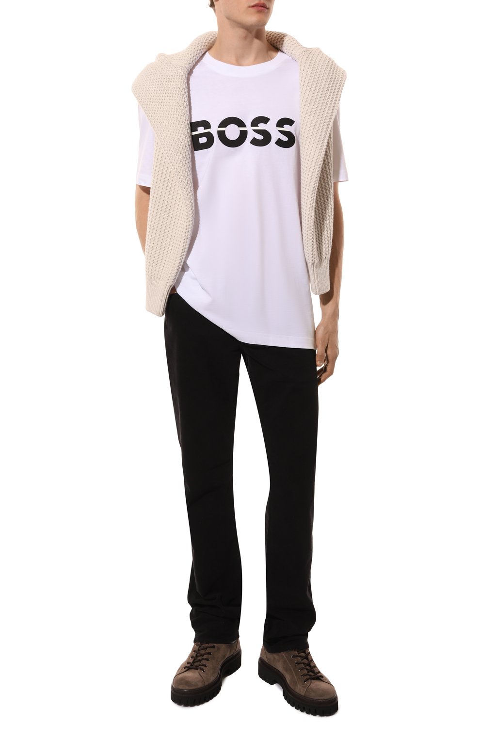 Хлопковая футболка BOSS GREEN, арт. 50525208, фото 2