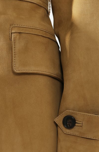 Кожаное пальто GOLDEN GOOSE DELUXE BRAND бежевого цвета по цене 183000 руб., арт. G34WP098.P1, фото 5 Кожаное пальто GOLDEN GOOSE DELUXE BRAND, арт. G34WP098.P1, фото 5