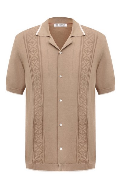 Хлопковая рубашка BRUNELLO CUCINELLI, арт. M29202605, фото 1