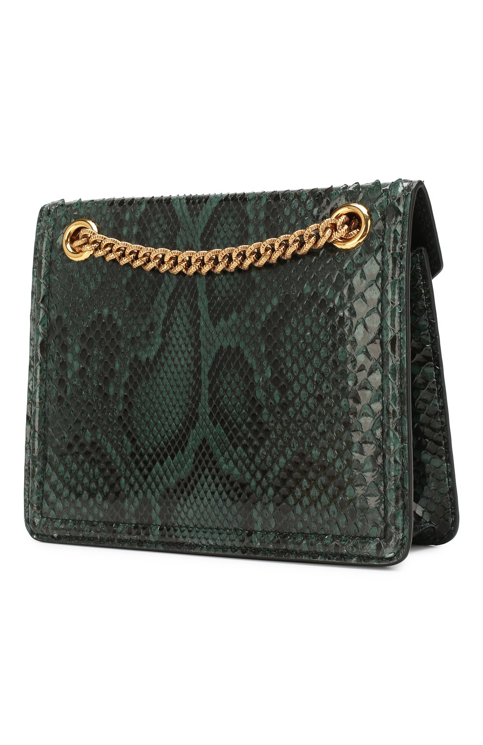 Сумка devotion small из кожи питона DOLCE & GABBANA зеленого цвета по цене 270000 руб., арт. BB6641/A2111/PBIV, фото 3 Сумка devotion small из кожи питона DOLCE & GABBANA, арт. BB6641/A2111/PBIV, фото 3