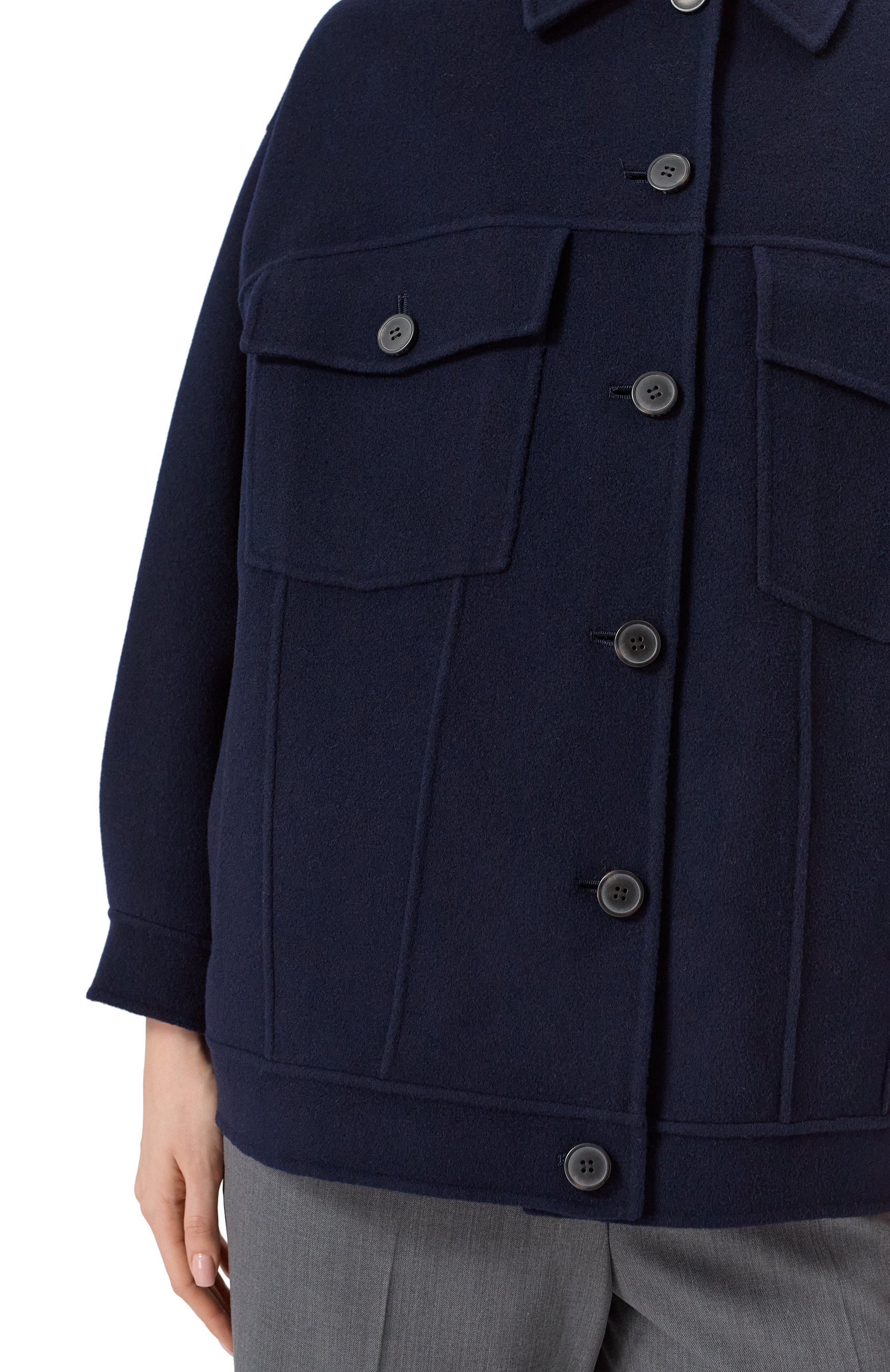 Шерстяное полупальто WEEKEND MAX MARA, арт. MIDA, фото 5