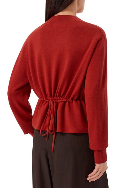 Шерстяной кардиган DRIES VAN NOTEN красного цвета по цене 99500 руб., арт. 011218/4700, фото 4 Шерстяной кардиган DRIES VAN NOTEN, арт. 011218/4700, фото 4