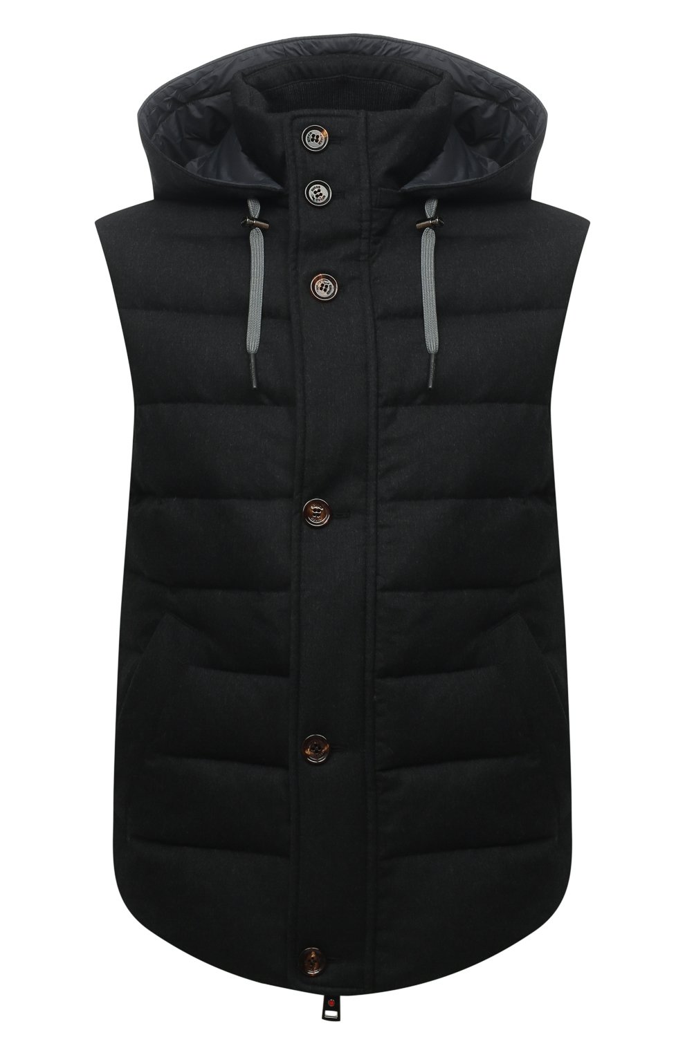 Пуховый жилет KIRED темно-серого цвета по цене 140500 руб., арт. WKISHBW7405003000, фото 1 Пуховый жилет KIRED, арт. WKISHBW7405003000, фото 1