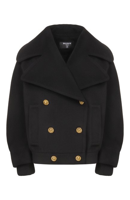 Женское полупальто из шерсти и кашемира BALMAIN, арт. GF1UA141/WD48