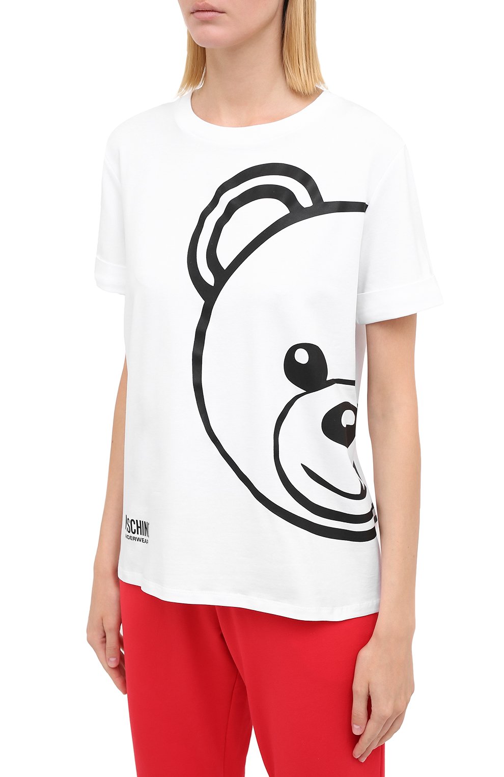 Хлопковая футболка MOSCHINO, арт. A1914/9012, фото 3