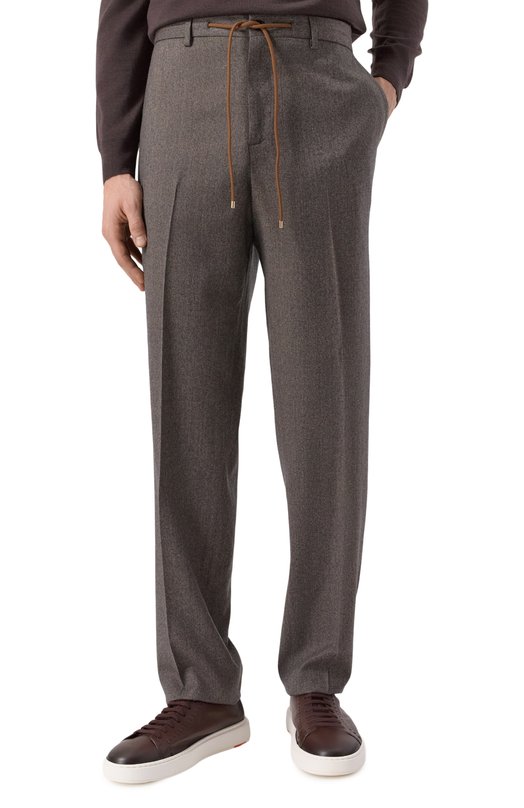 Шерстяной костюм Andrea Campagna GREC0C0LFS/400129B Коричневый  GREC0C0LFS/400129B Фото 4