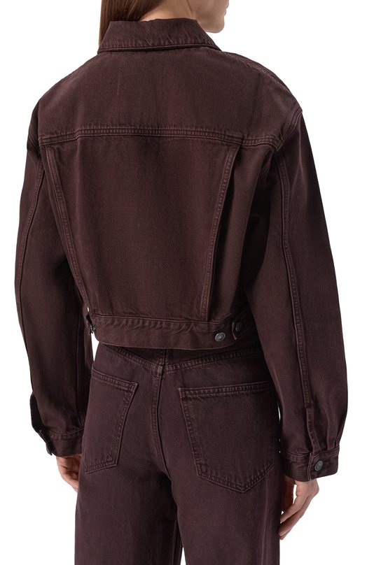 Джинсовая куртка Radley Agolde A5106C1183 Бордовый  A5106C1183 Фото 4