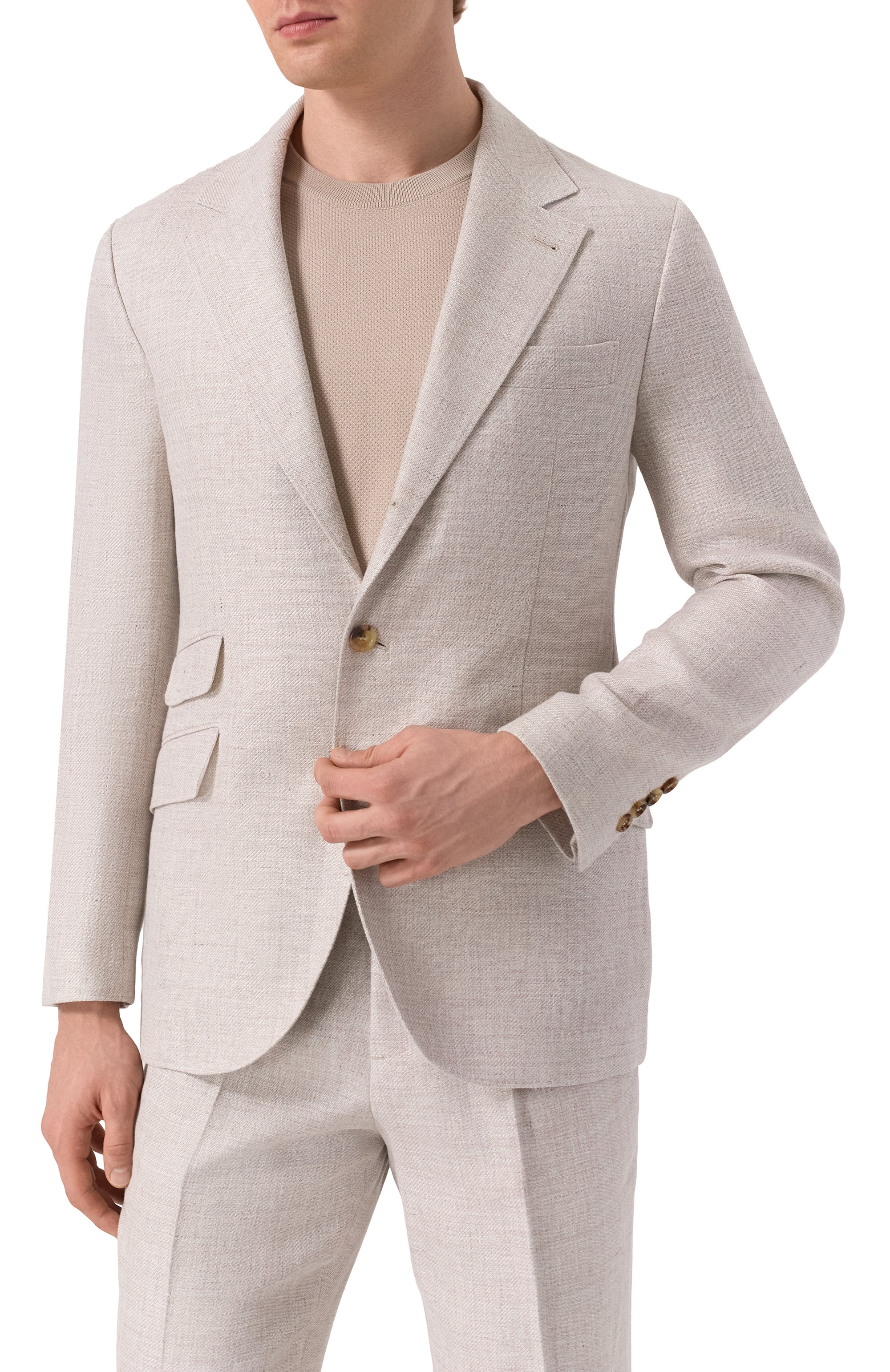 Костюм изо льна и шерсти BRUNELLO CUCINELLI, арт. MW482LDWH, фото 4