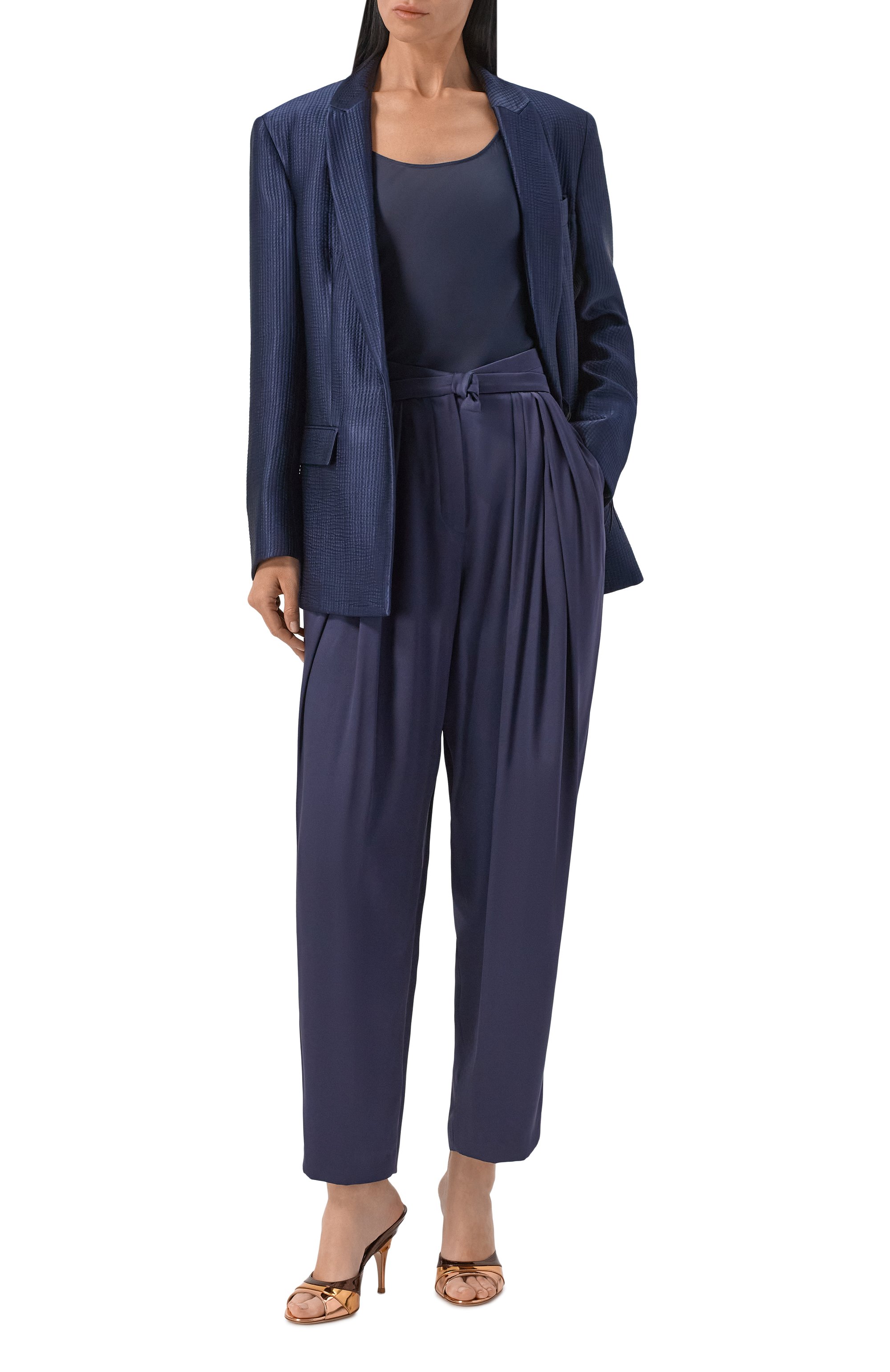 Атласные брюки GIORGIO ARMANI, арт. GW003470/TE10101, фото 2