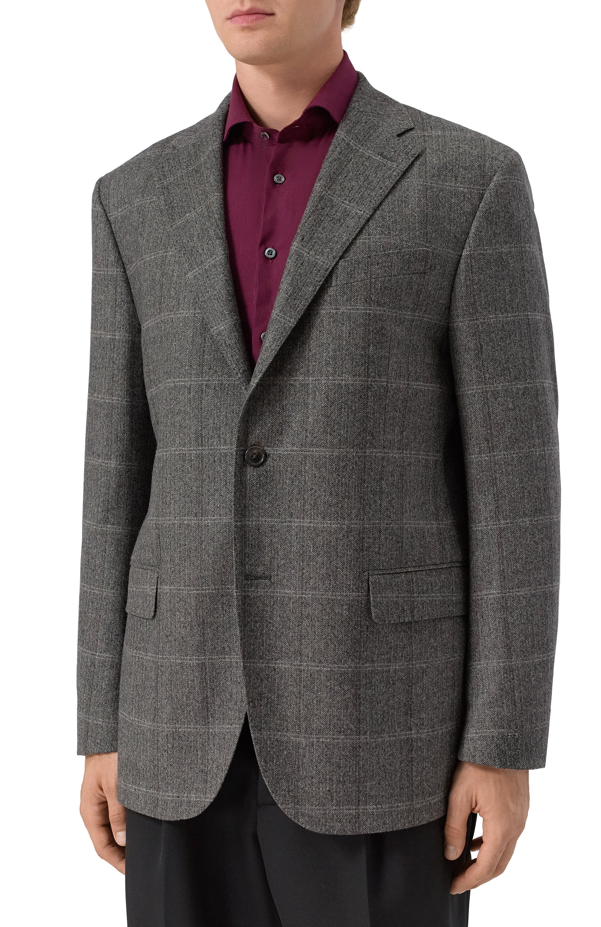 Шерстяной пиджак CORNELIANI, арт. 266008-2616522, фото 4