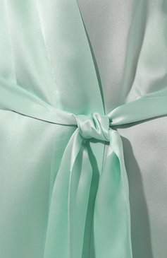 Женский халат из шелка и хлопка LISE CHARMEL зеленого цвета, арт. ALH2059 | Фото 5 (Материал внешний: Шелк; Материал сплава: Проставлено; Нос: Не проставлено)