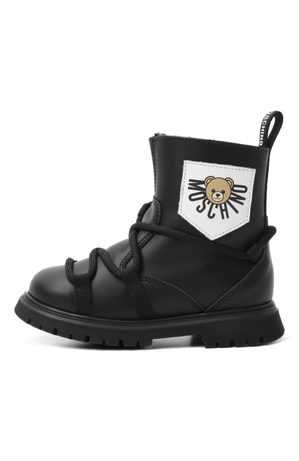 Кожаные ботинки MOSCHINO, арт. 81863/VAR2/19-26