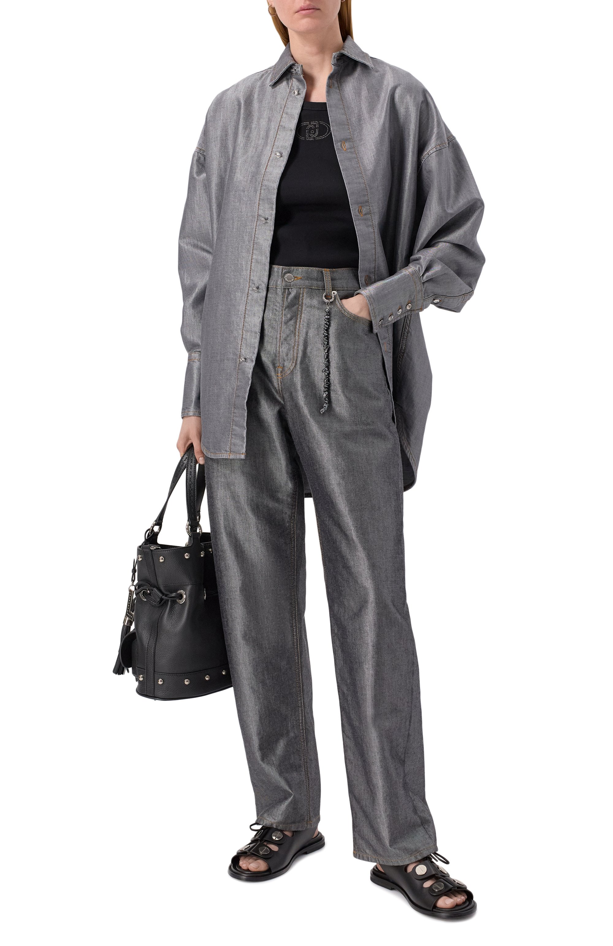 Джинсовая рубашка DARKPARK, арт. WSH21/DBK08W026, фото 2