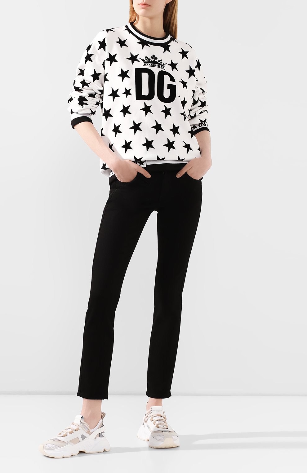 Хлопковый свитшот DOLCE & GABBANA, арт. F9G38Z/G7TRJ, фото 2