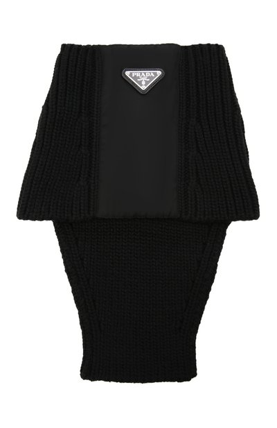 Шерстяной шарф-снуд PRADA, арт. UMS355-1WTO-F0002-202, фото 1