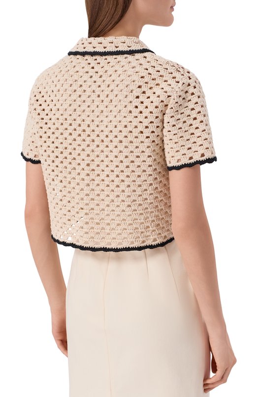 Хлопковый кардиган N21 A027/9523 Кремовый  A027/9523 Фото 4