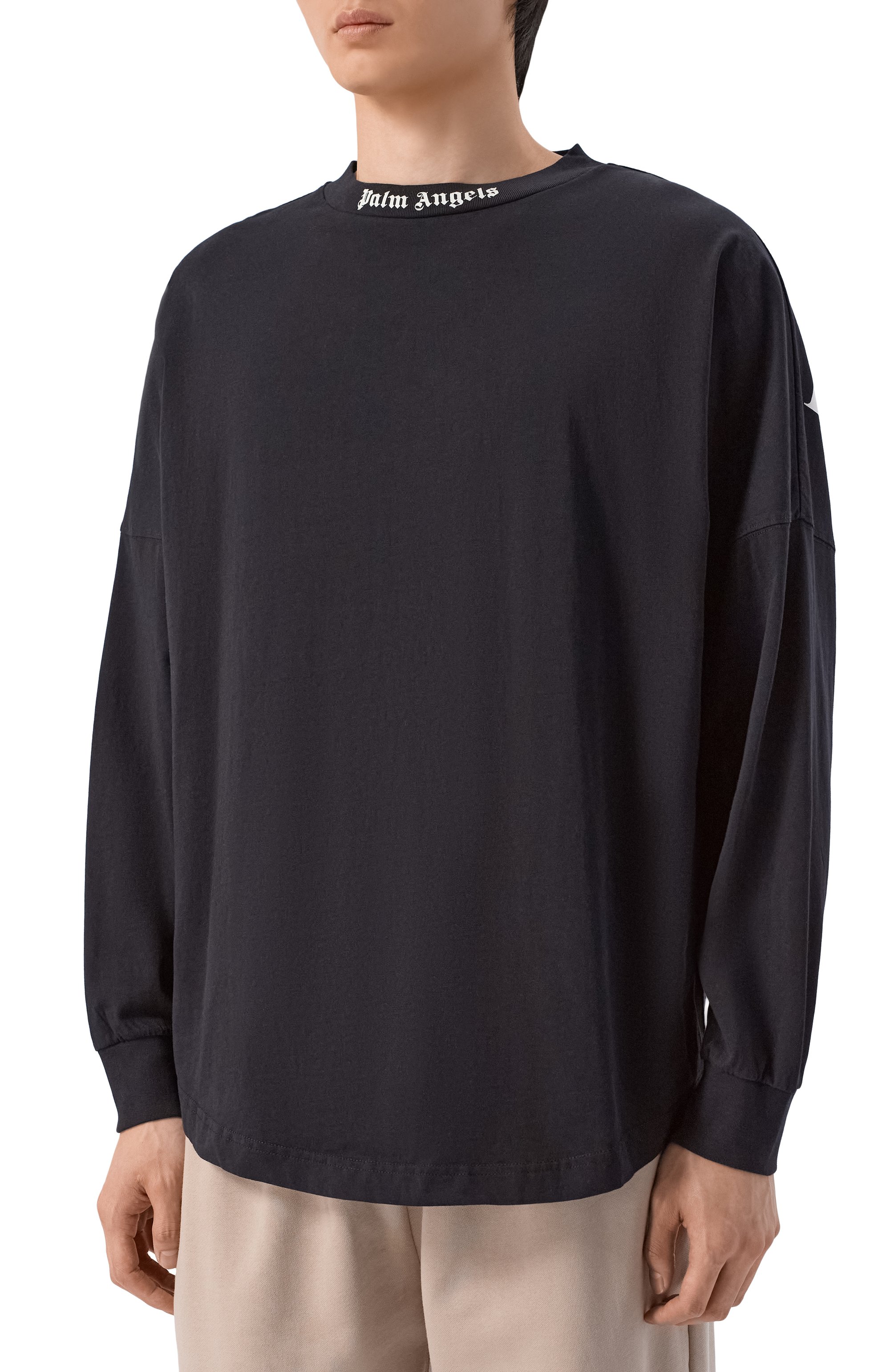 Хлопковый лонгслив PALM ANGELS, арт. PMAB059S26JER001, фото 3