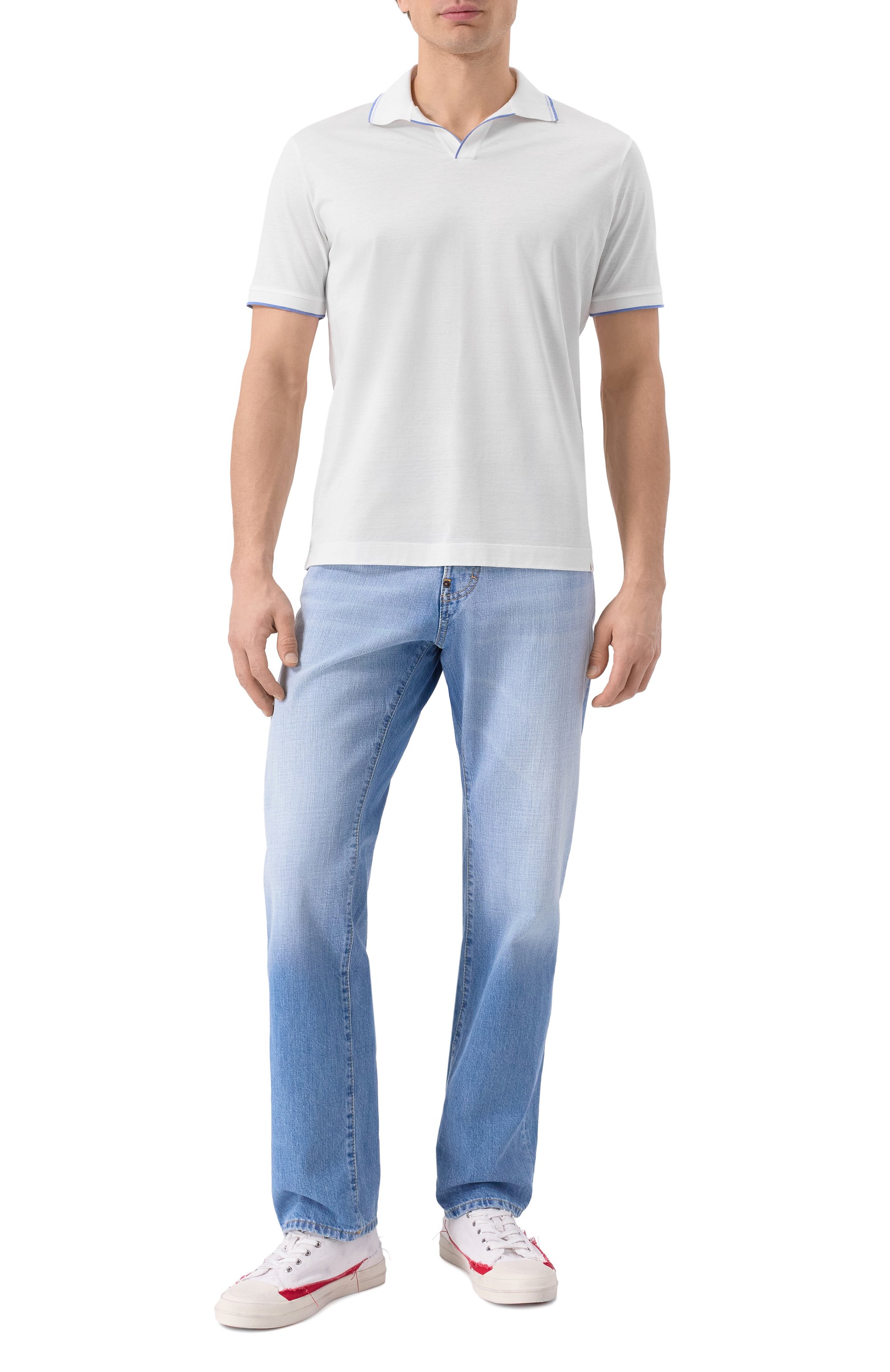 Хлопковое поло PAUL&SHARK, арт. 25411272, фото 2