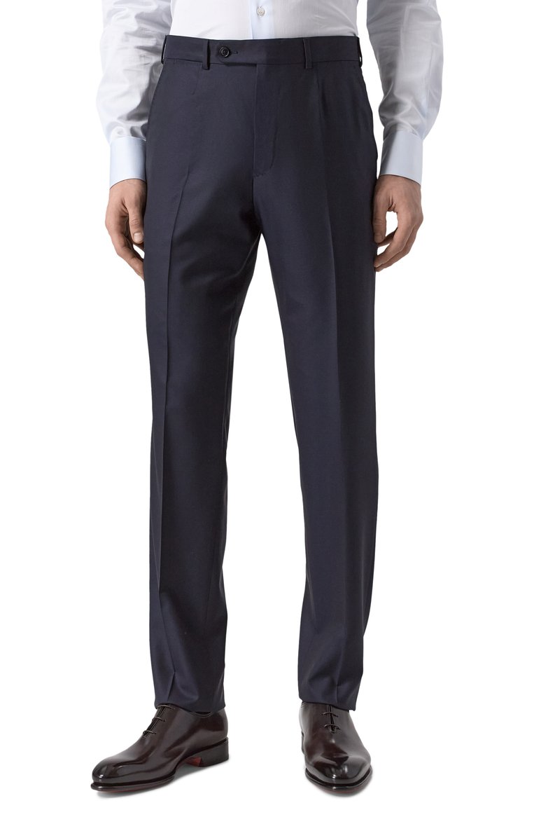 Мужской шерстяной костюм ZEGNA темно-синего цвета, арт. 221225/C22571 | Фото 6 (Материал внешний: Шерсть; Рукава: Длинные; Драгоценные камни: Проставлено; Материал сплава: Проставлено; Стили: Классический; Костюмы М: Однобортный)