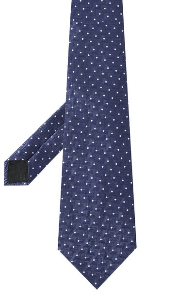 Шелковый галстук LANVIN синего цвета по цене 15000 руб., арт. TIE/2068, фото 3 Шелковый галстук LANVIN, арт. TIE/2068, фото 3