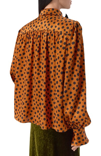 Атласная блузка VALENTINO, арт. 8B0AB8F8/A8J, фото 4