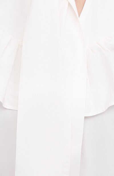 Хлопковое платье MSGM белого цвета по цене 56850 руб., арт. 3041MDA23 217104, фото 5 Хлопковое платье MSGM, арт. 3041MDA23 217104, фото 5