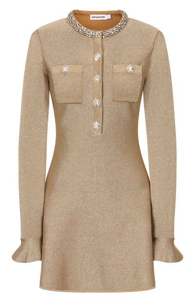 Женское платье с отделкой стразами SELF-PORTRAIT, арт. RS26206SGD