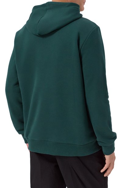 Хлопковое худи BOGNER темно-зеленого цвета по цене 35900 руб., арт. 88117497, фото 4 Хлопковое худи BOGNER, арт. 88117497, фото 4
