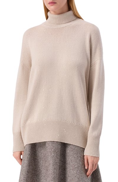 Свитер из кашемира и шелка BRUNELLO CUCINELLI, арт. M73539914, фото 3