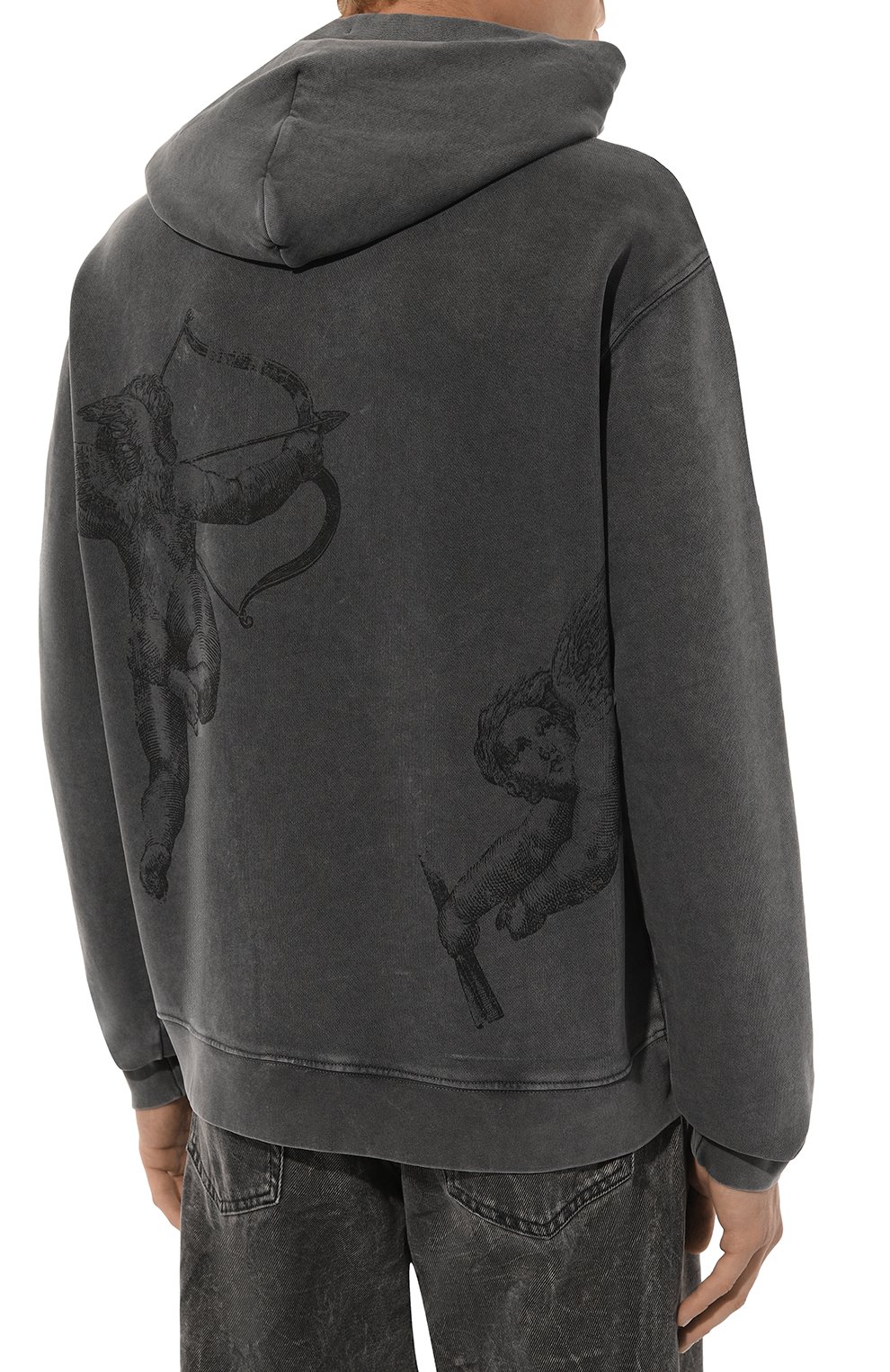 Хлопковое худи DIEGO VENTURINO, арт. D3W4DVFLHPDSTR, фото 4