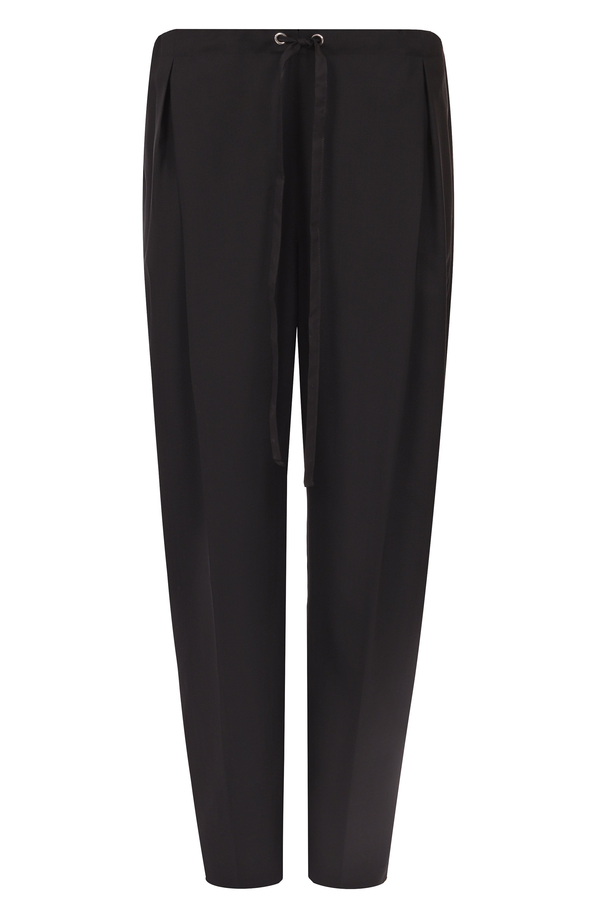 Шерстяные брюки KHAITE черного цвета по цене 159500 руб., арт. 3160575/TRENT0N, фото 1 Шерстяные брюки KHAITE, арт. 3160575/TRENT0N, фото 1