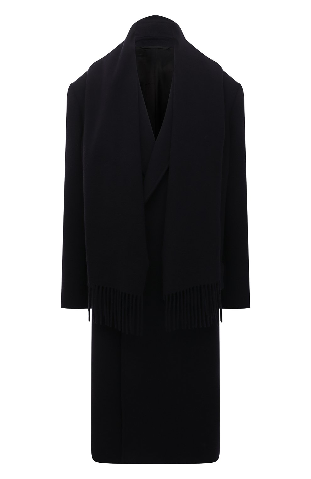 Шерстяное пальто BALENCIAGA темно-синего цвета по цене 309000 руб., арт. 675421/TLU22, фото 1 Шерстяное пальто BALENCIAGA, арт. 675421/TLU22, фото 1