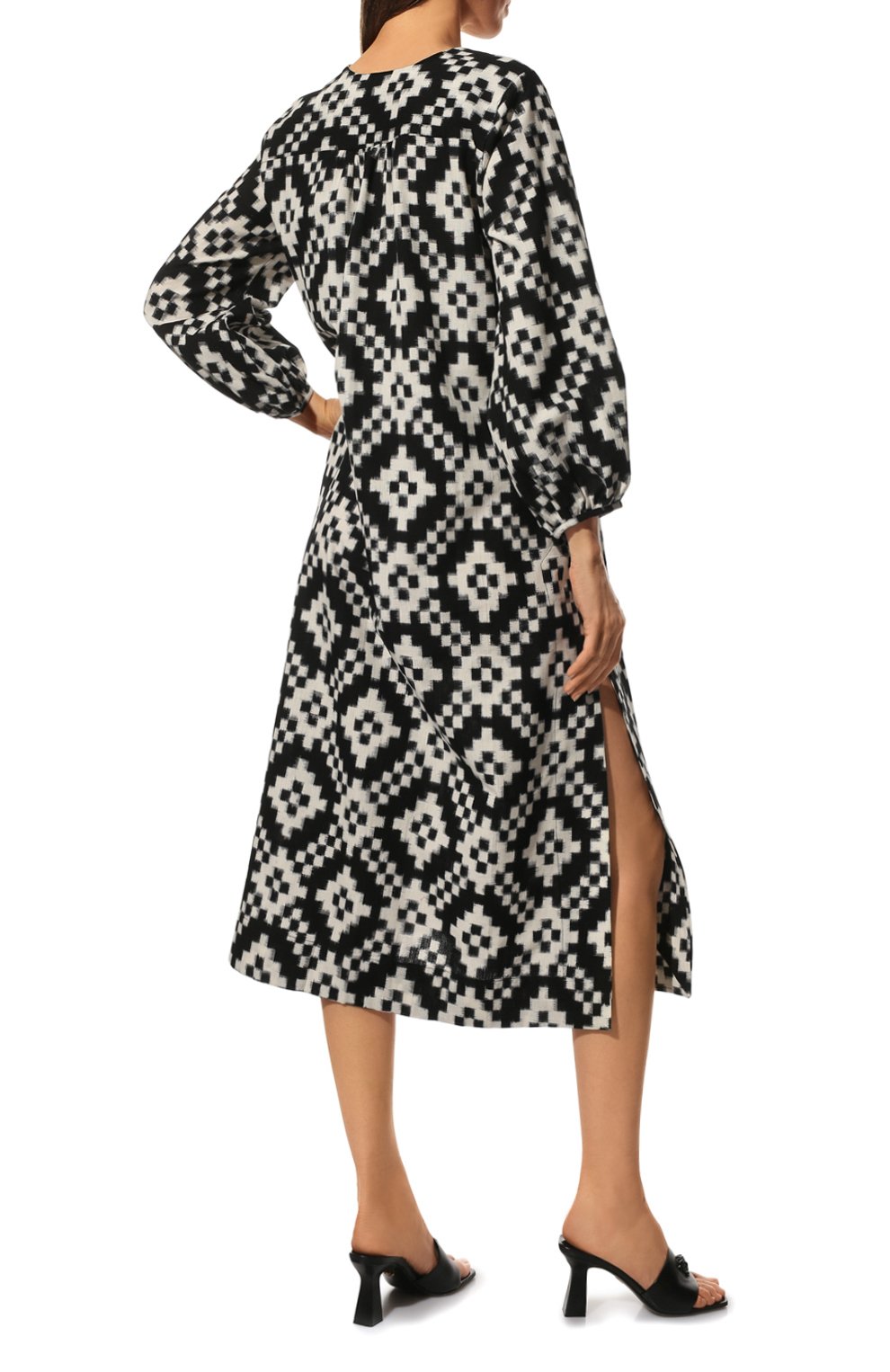 Хлопковая туника KLEED LOUNGEWEAR, арт. D0RCAS BLACK KAFTAN, фото 4