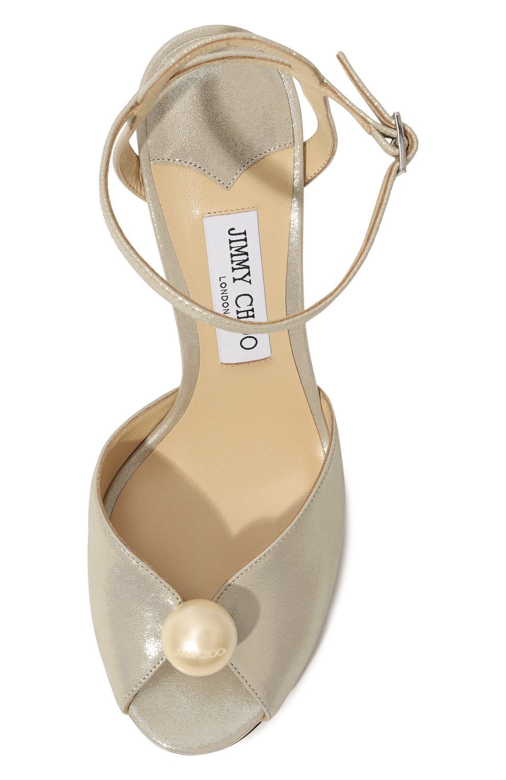 Кожаные босоножки sacaria JIMMY CHOO золотого цвета по цене 74850 руб., арт. SACARIA 85/UYX, фото 6 Кожаные босоножки sacaria JIMMY CHOO, арт. SACARIA 85/UYX, фото 6