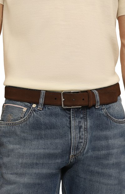 Замшевый ремень SANTONI, арт. CM35VS003B91E2M0S50, фото 2